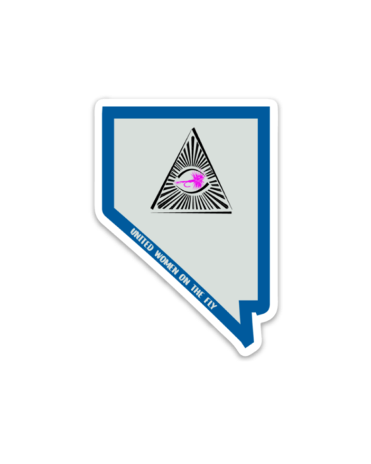 Nevada Pyramid Lake United Women on the Fly Sticker
