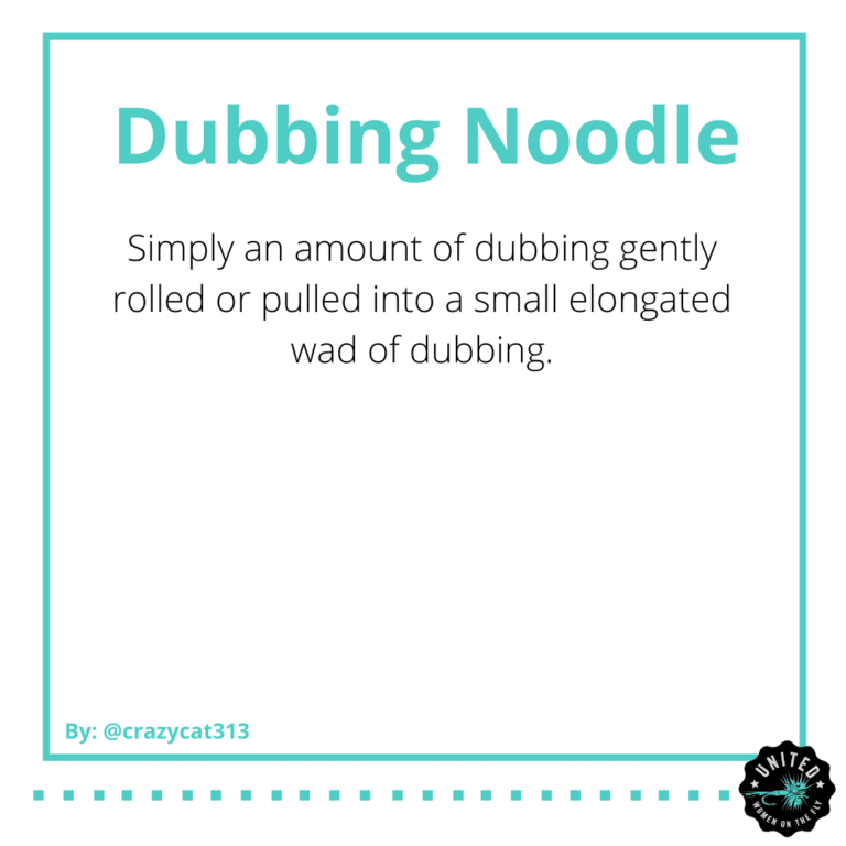 Dubbing Noodle and Dry Hands