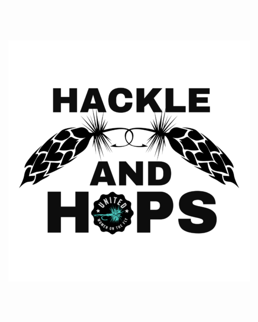 Hackle and Hops - United Women on the Fly Fly Tying Sticker