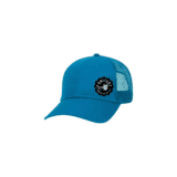 Lake Blue United Women on the Fly Youth Trucker Hat - White Logo - Front