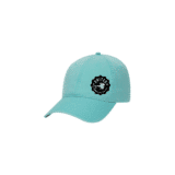 Turquoise 6 Panel Low Profile Unstructured Dad Hat - United Women on the Fly White Logo - Front