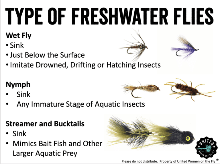 Types of Freshwater Flies - Wet Fly, Nymph and Streamers