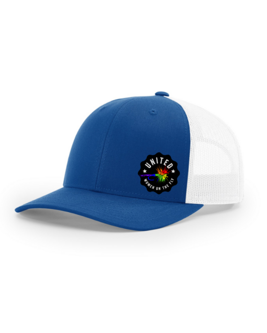 Royal Blue with Rainbow Logo - UWOTF Structured Trucker Hat
