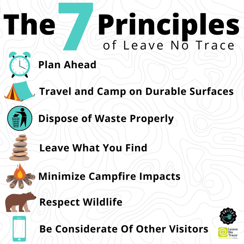 Leave No Trace Seven Principles United Women On The Fly