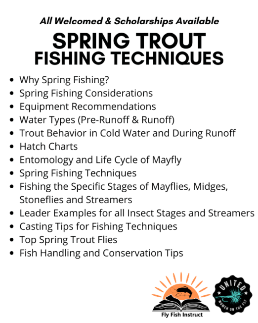 Spring Trout Fishing Techniques Course Description