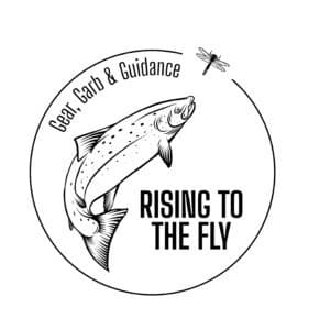 Rising to the Fly Logo - Gear, Garb and Guidance