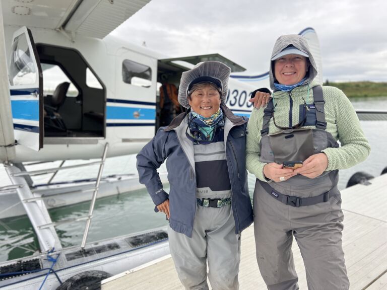 Alaska 2023 Plane and Smiling Anglers
