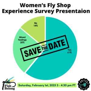 Save the Date - 2-1-25 - Women's Fly Shop Experience Survey Presentation